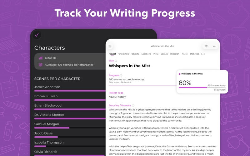 Story Planner for Writers iPhone screenshot