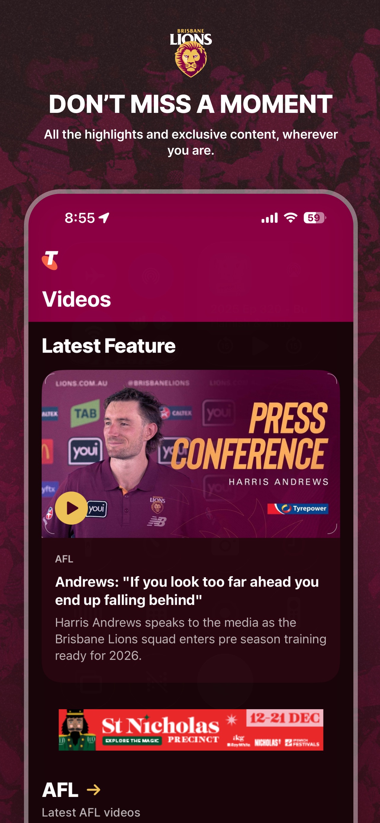 Screenshot 2 of Brisbane Lions Official App