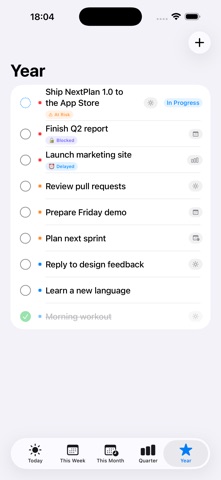 NextPlan - To Do iPhone screenshot