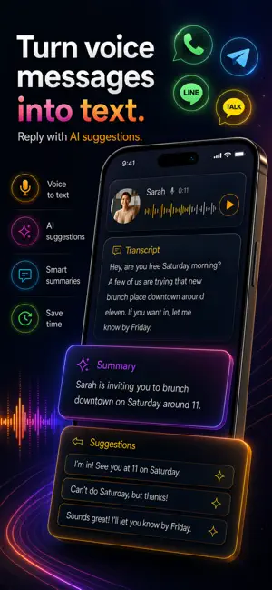 Voice Message to Text: Voicely screenshot 1