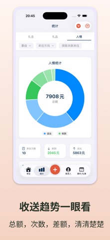 往来账本 - 人情记账商务往来 screenshot