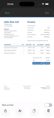 Invoice Template Pro Screenshot 8 of 10