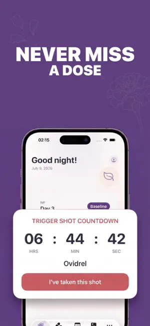 Marigold: IVF & IUI Tracker screenshot 2