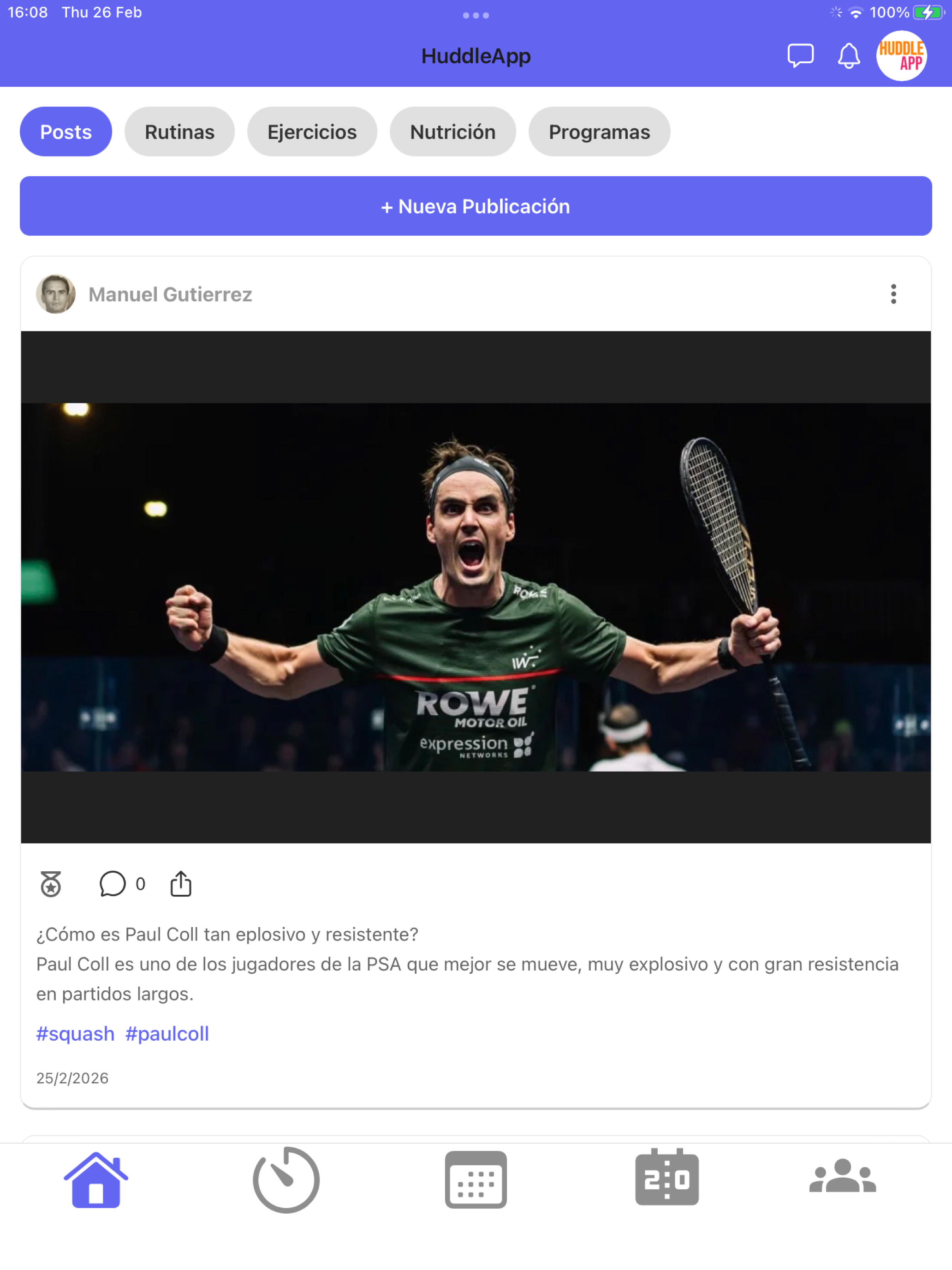 HuddleApp: Deporte y Nutrición screenshot 13