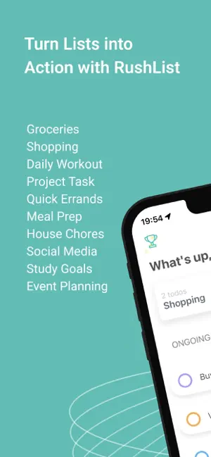 RushList Task Manager Planner screenshot 1