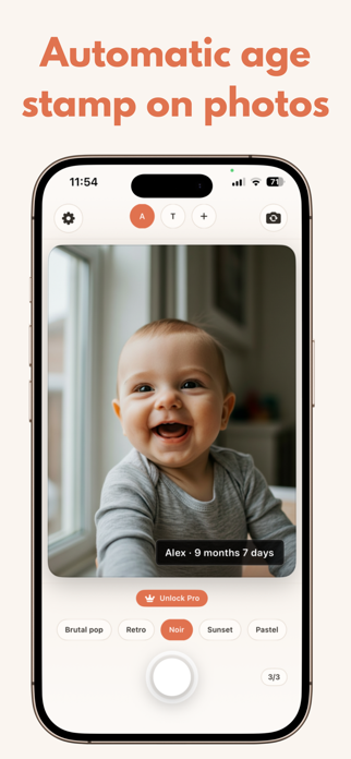 Timestamp Camera – AgeStamp Screenshot 1 of 5