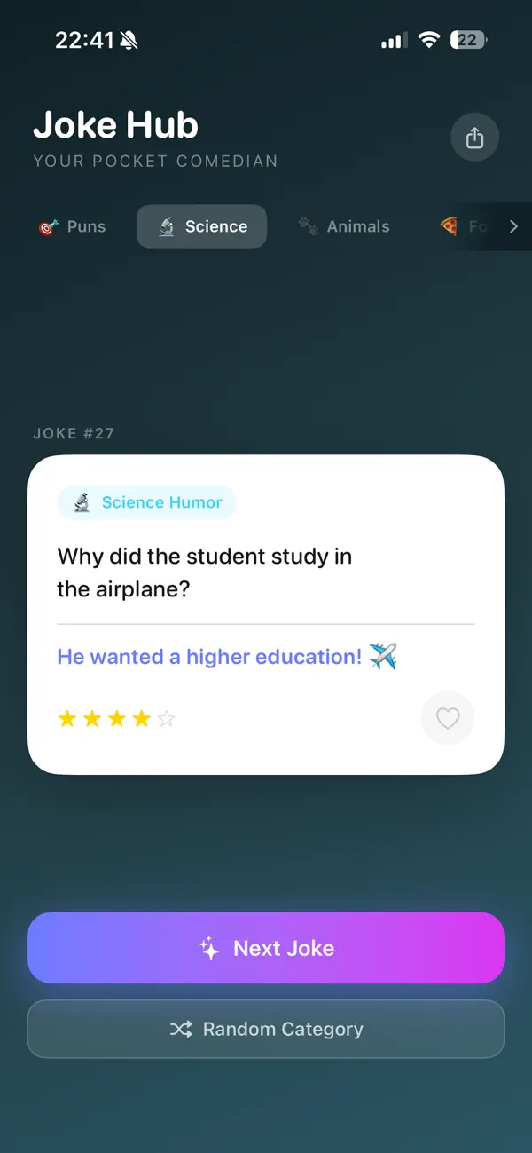 Screenshot #2 pour Joke Hub
