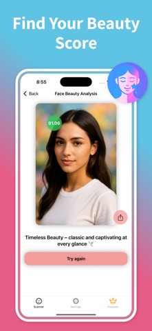 Face Shape: Beauty Scanner AI iPhone screenshot