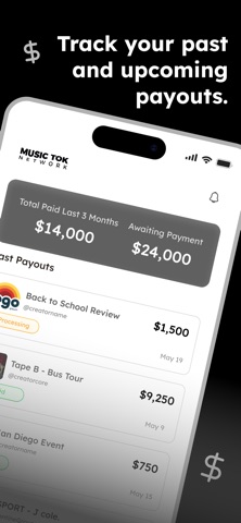 MusicTok Network screenshot