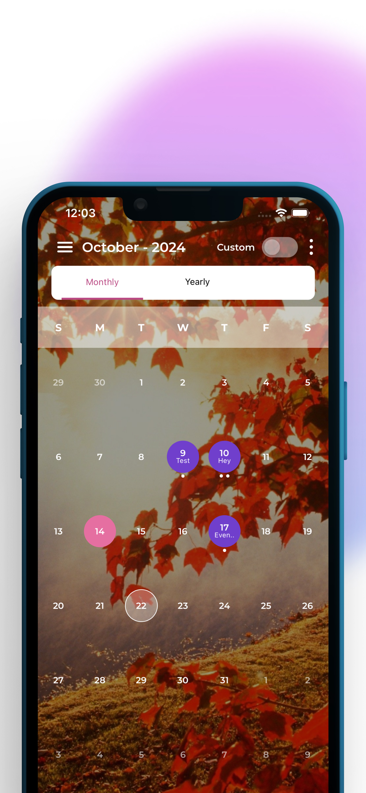 Reiki Calendar screenshot 3