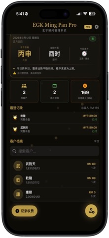 EGK MingPan Pro AI screenshot