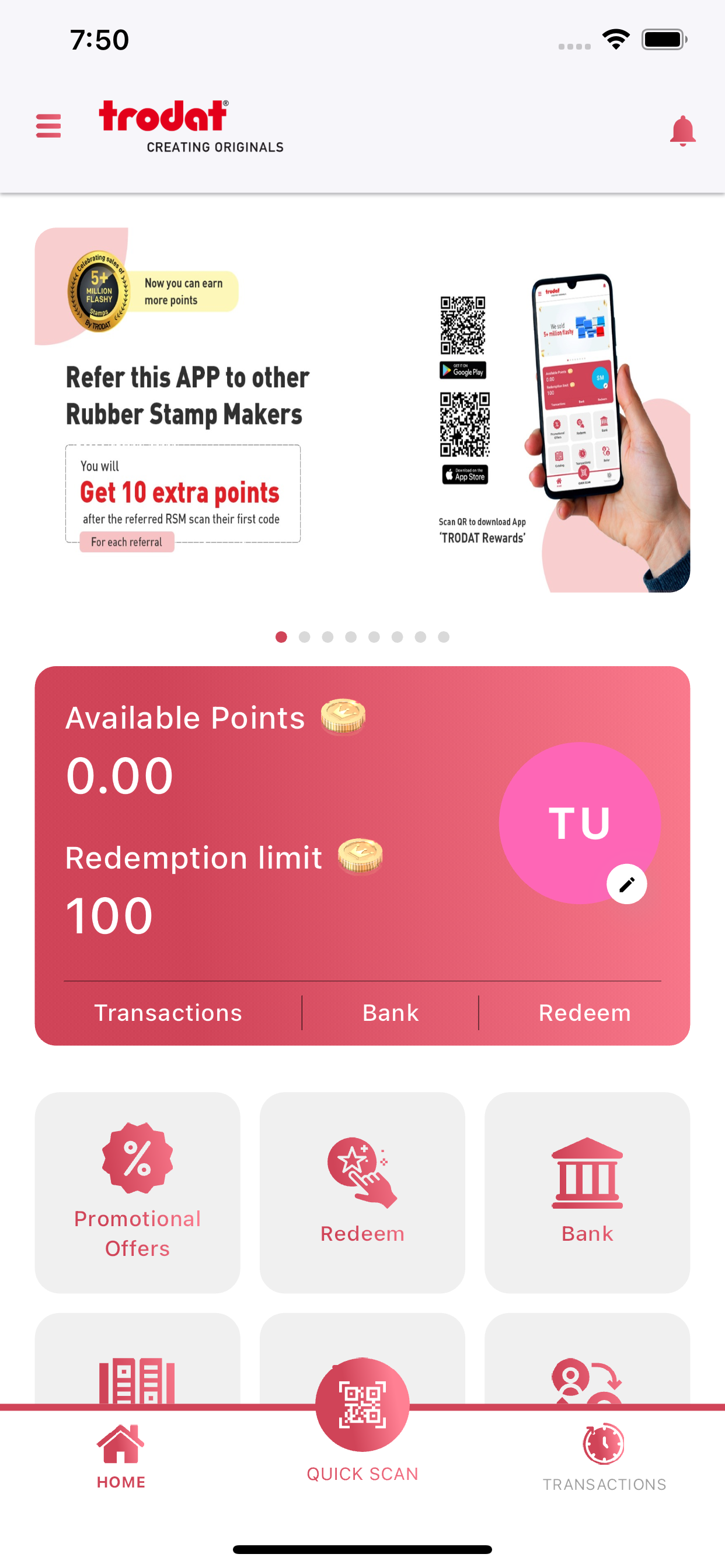 TRODAT REWARDS
