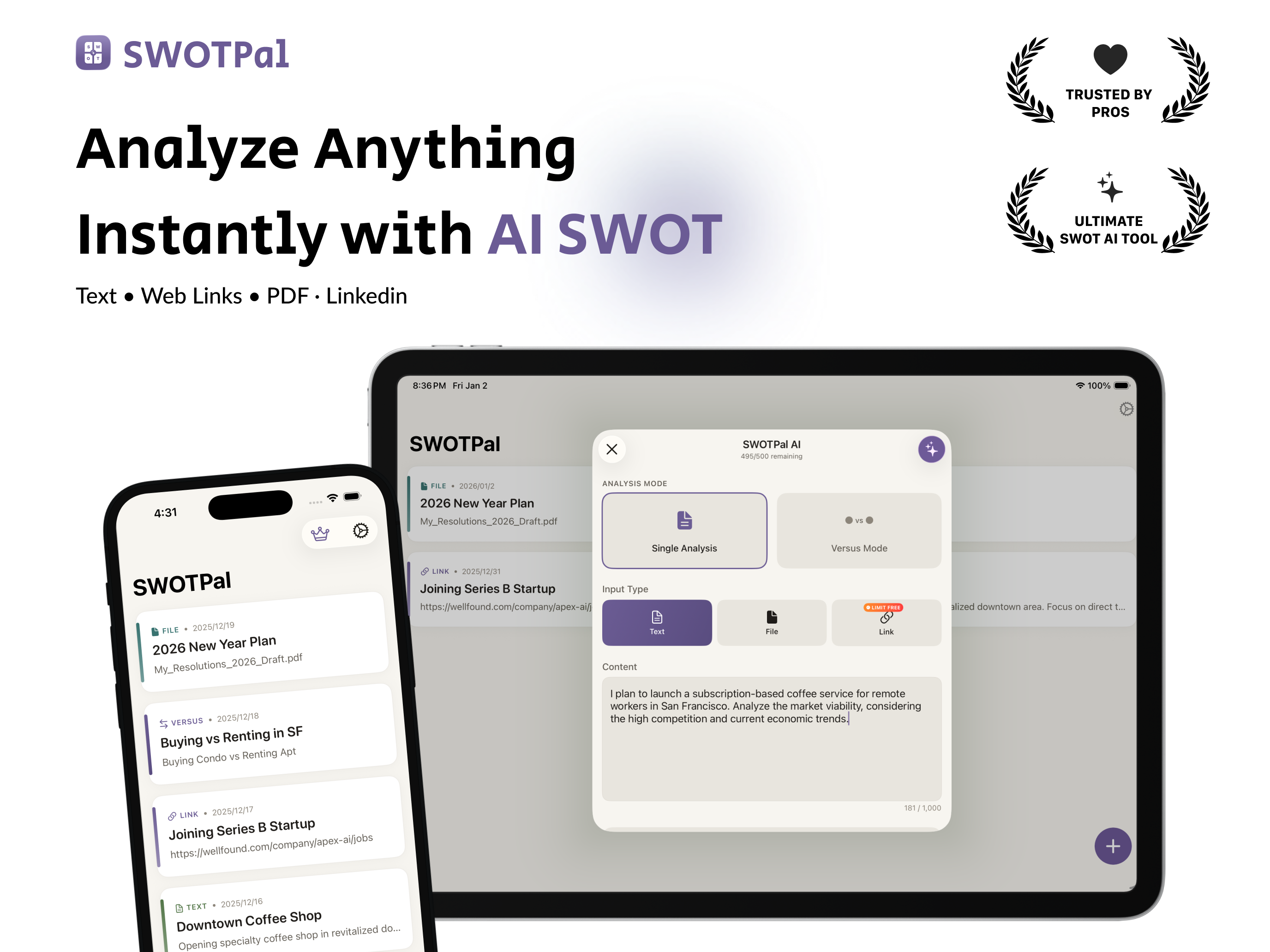 SWOTPal - AI Business Planning