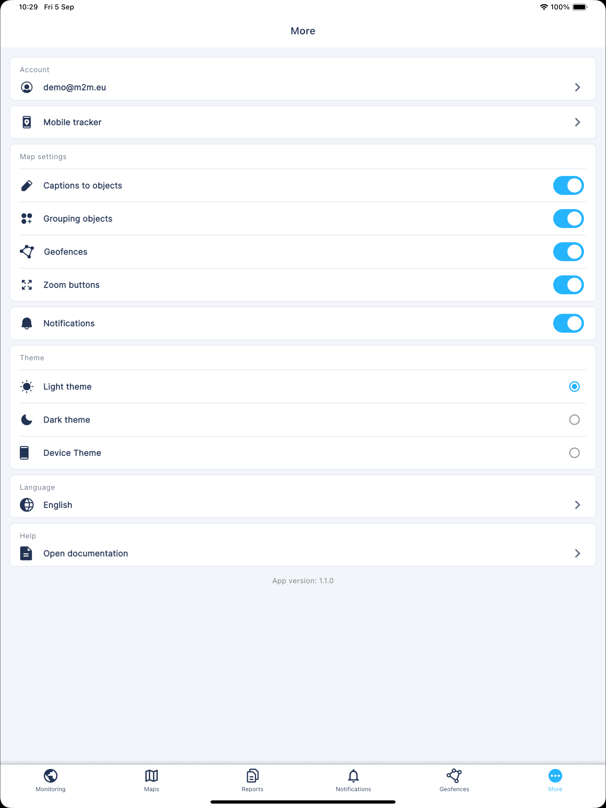 M2M App by M2M.EU