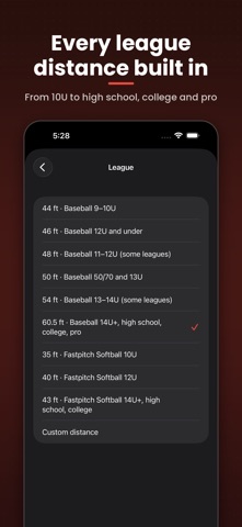 Baseball Radar Gun High Heat iPhone screenshot