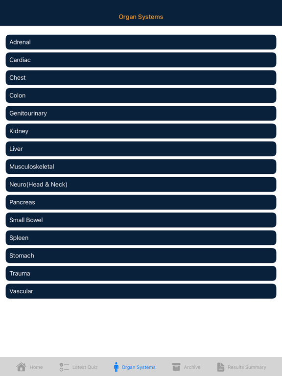 CTisus iQuiz 25 iPad screenshot 6 - Medical app