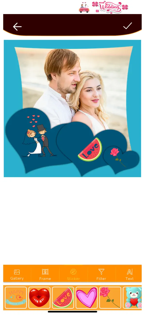 Screenshot #1 pour Wedding SnapSquare - LoveLens