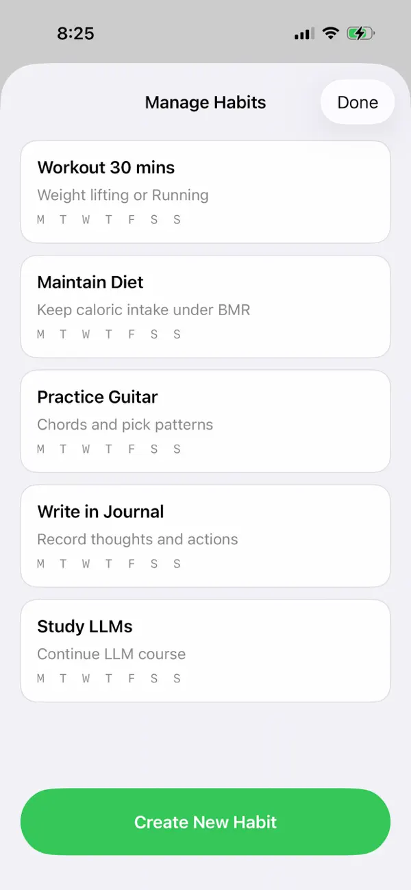 #5. Dayforge - Habit Tracker (iOS) By: Fishington Studios