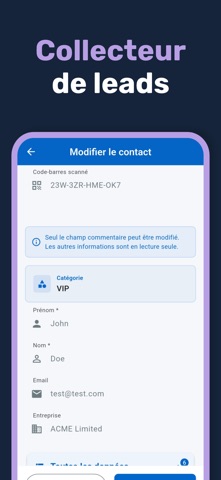 Easy Contact by Eveos iPhone screenshot