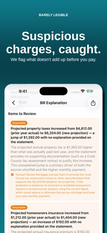 Barely Legible: Bill Analyzer screenshot