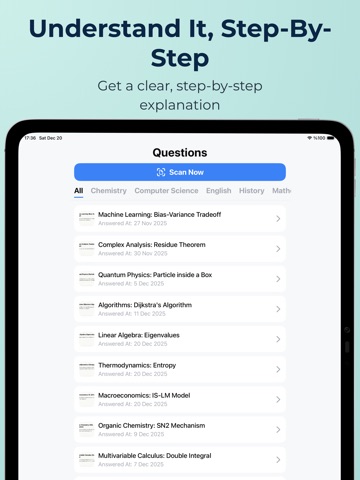 Class Planner & AI Math Solver iPad screenshot