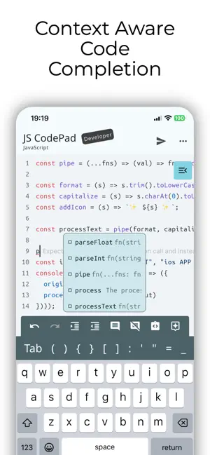JavaScript Coding Editor & IDE iPhone screenshot 3