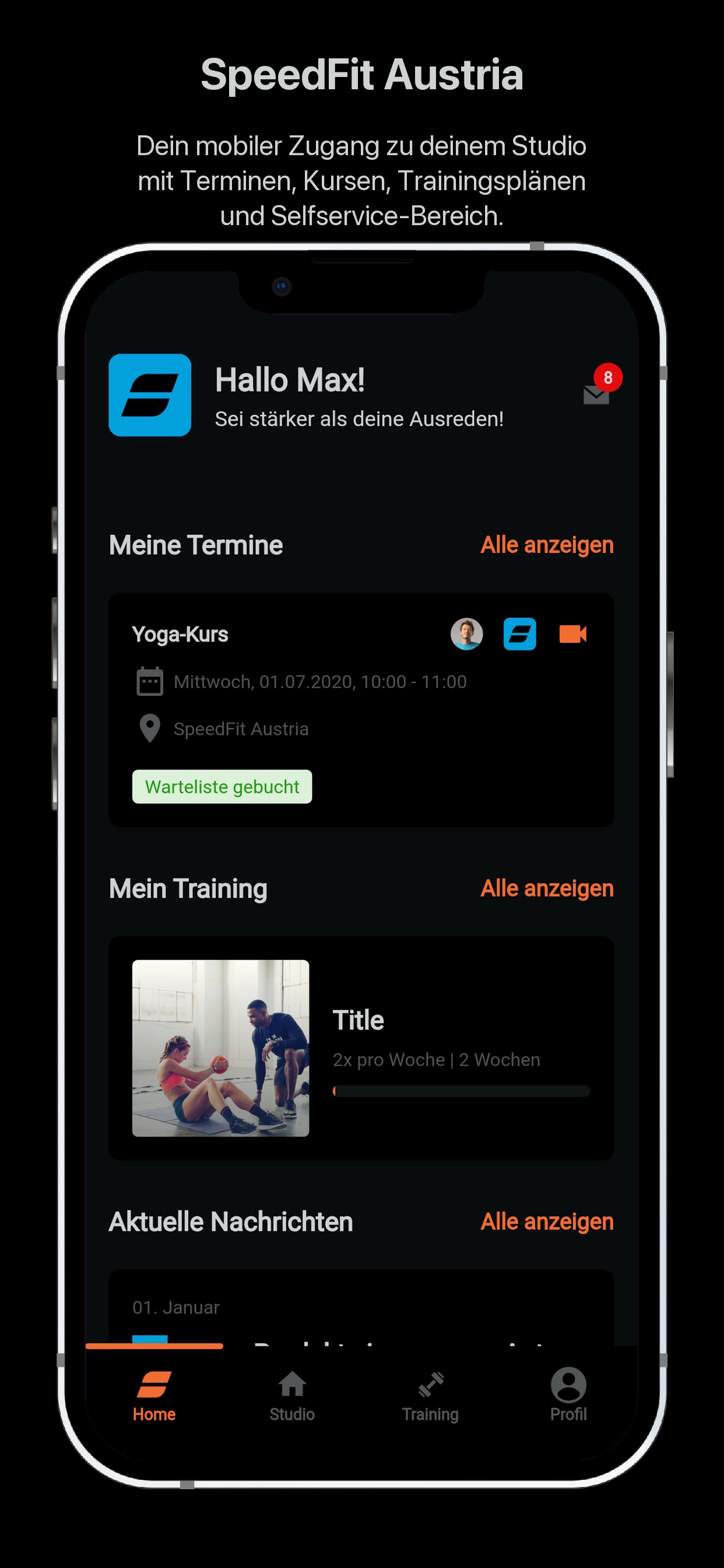 Screenshot 1 of SpeedFit Austria