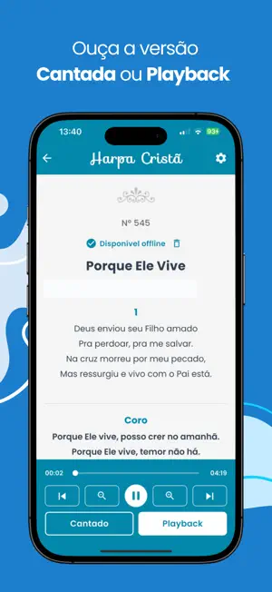 Harpa Cristã: Áudio e Playback screenshot 3