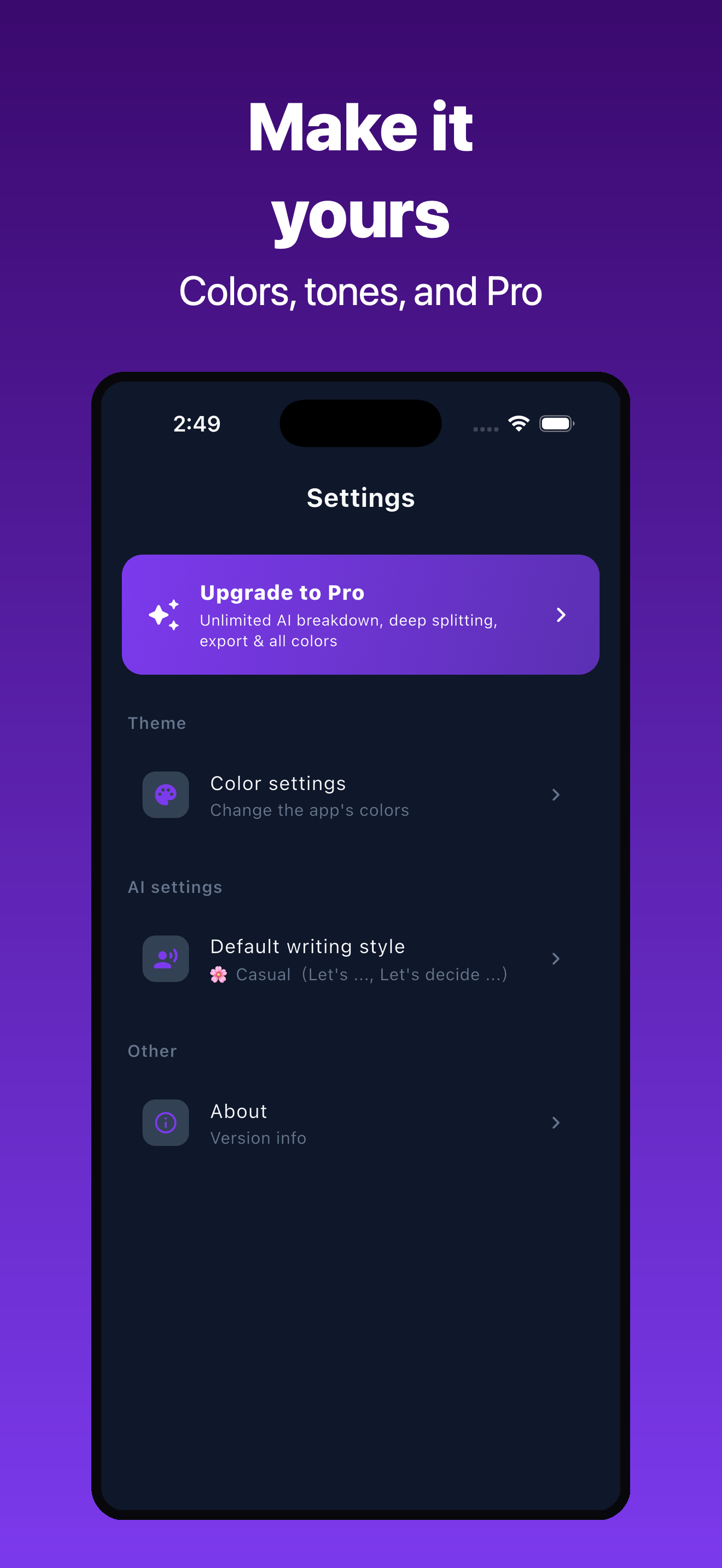 TaskSplitter screenshot 3