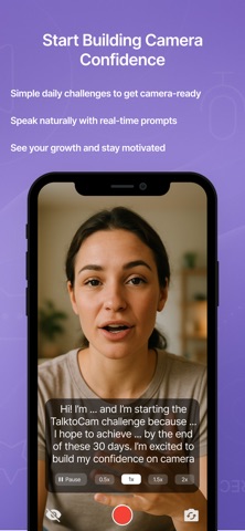 Talk To Cam: Confidence App screenshot