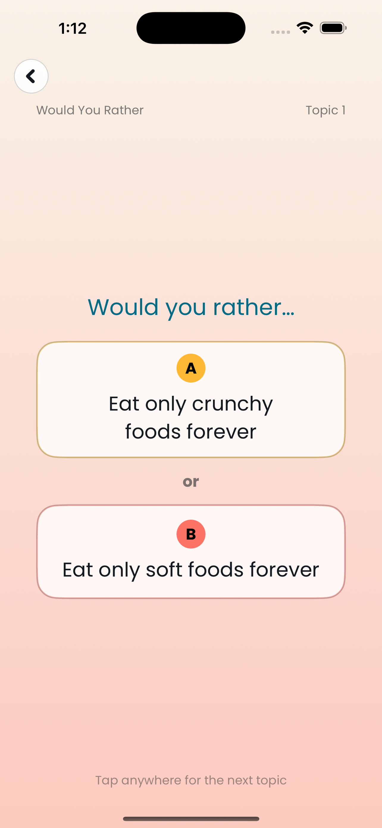 Couch Party Topics screenshot 2