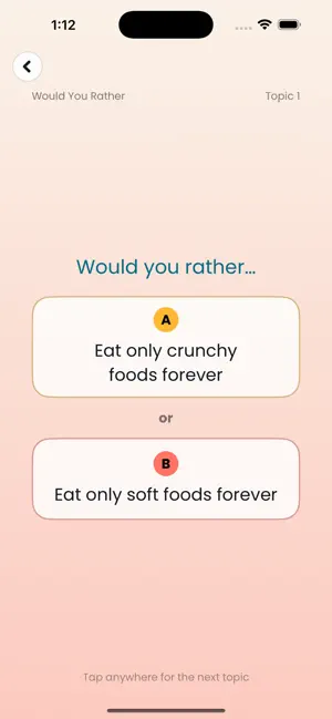Couch Party Topics screenshot 2