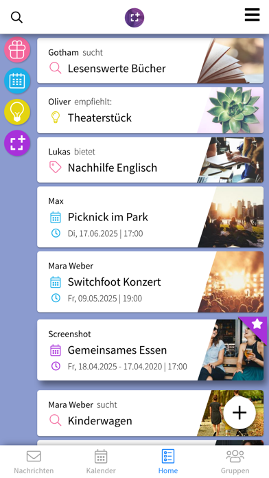 Creatunity app screenshot