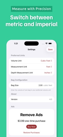 Mulching Calculator screenshot