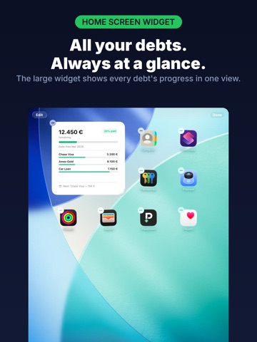 PaidDown: Debt Payoff Planner iPad screenshot