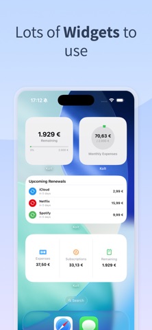 Kolt – Expense & Subscriptions screenshot