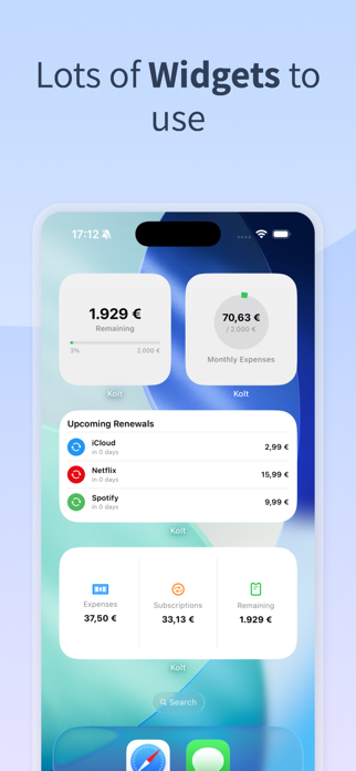 Kolt – Expense & Subscriptions Screenshot 4 of 9