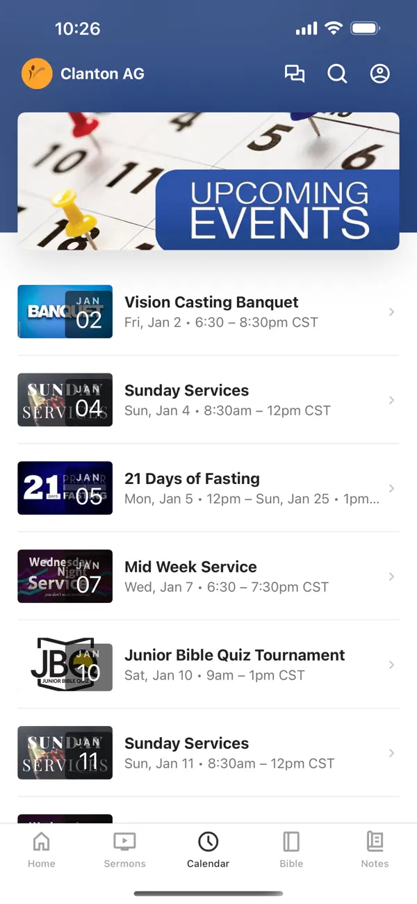 Screenshot #3 pour Clanton First Assembly of God