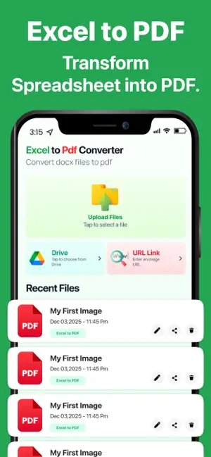 Excel to PDF Converter : XLSX screenshot 2