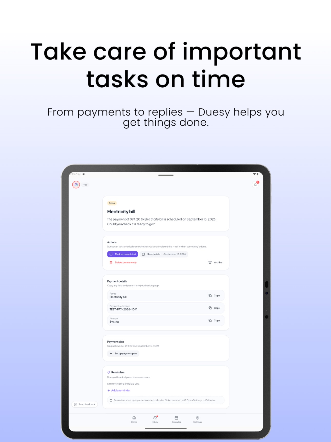 Screenshot 8 of Duesy: AI Life Admin