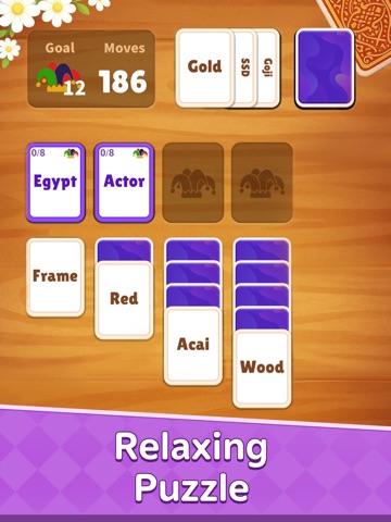 Words Klondike : Associations iPad screenshot