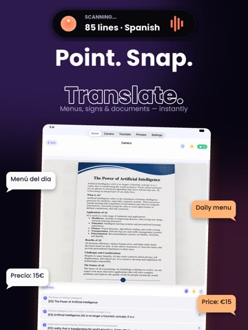 Voyagr: AI Travel Translator iPad screenshot