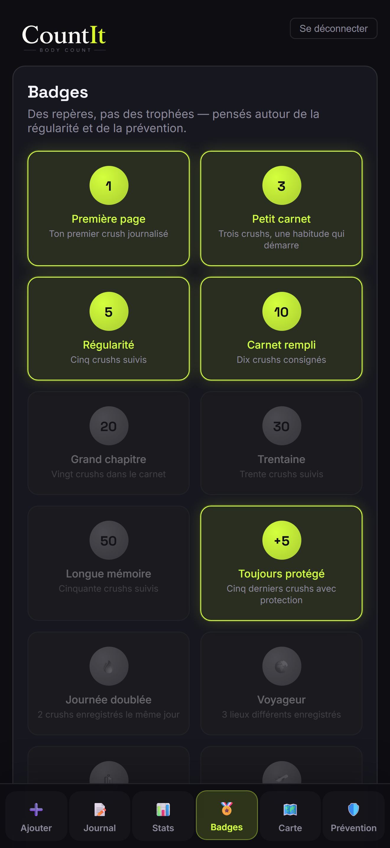 CountIt Private Log screenshot 4