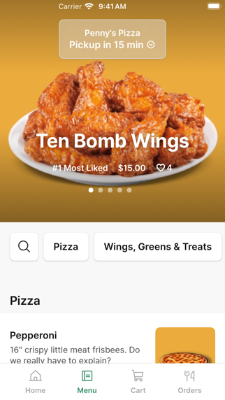 Penny's Pizza iPhone screenshot 2 - Food & Drink app