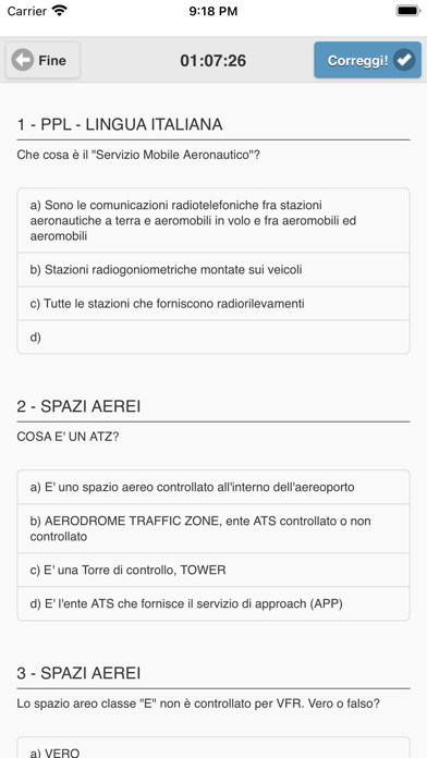 Quiz Paracadutismo Screenshot