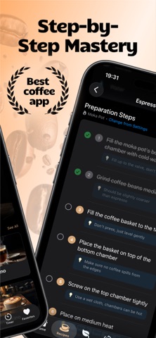 CoffeeMaster - Brewing Guide Screenshot 2 of 5
