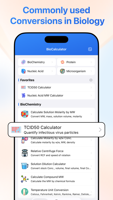 Screenshot #1 pour Bio-Calculator
