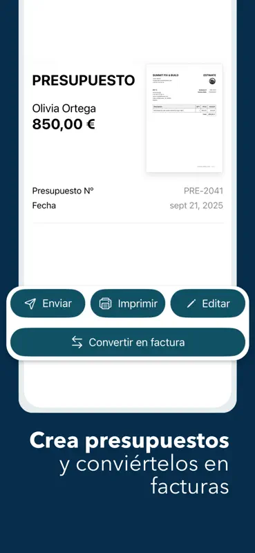 Invoice Maker - Facturas screenshot 5 of 10