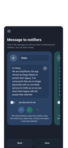 OnlyIfGone screenshot