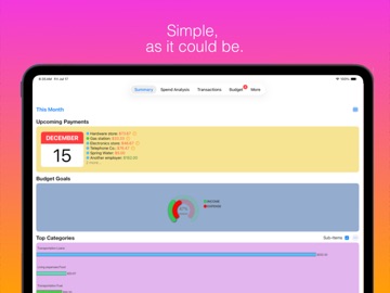 Tracken: Budget Planner iPad screenshot